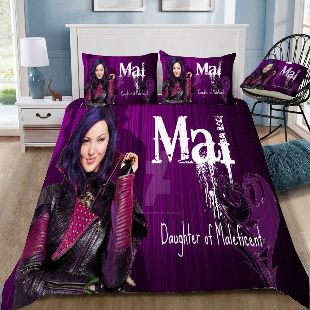 Disney Mal Daughter Of Maleficent 3D Customized Duvet Cover Bedding Set