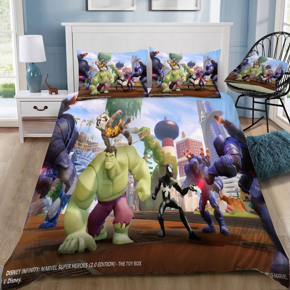 Disney Marvel 10 3D Customized Duvet Cover Bedding Set