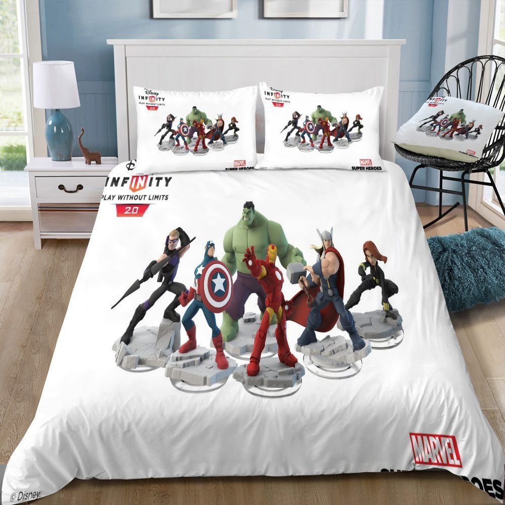 Disney Marvel 16 3D Customized Duvet Cover Bedding Set