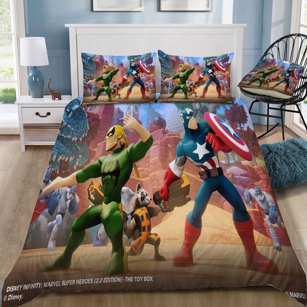 Disney Marvel 3D Customized Duvet Cover Bedding Set