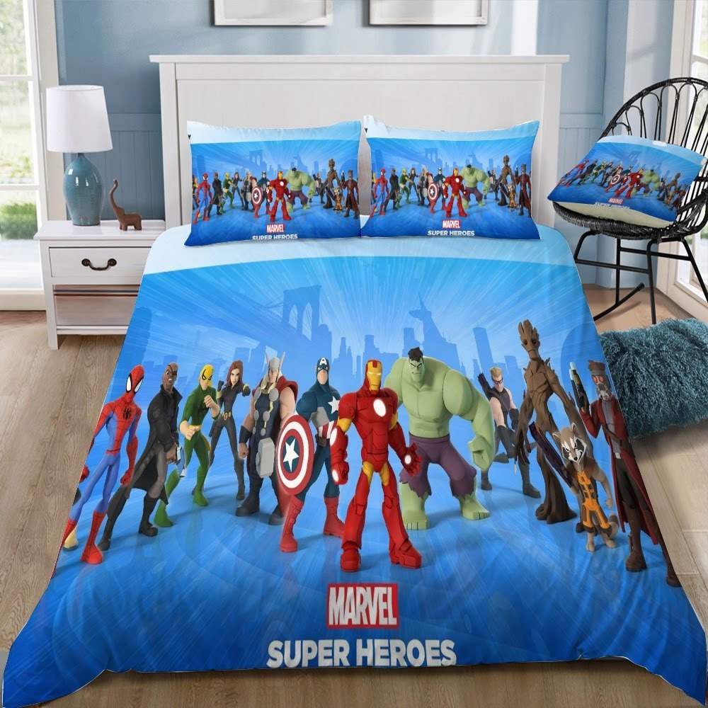 Disney Marvel 3D Customized Duvet Cover Bedding Set