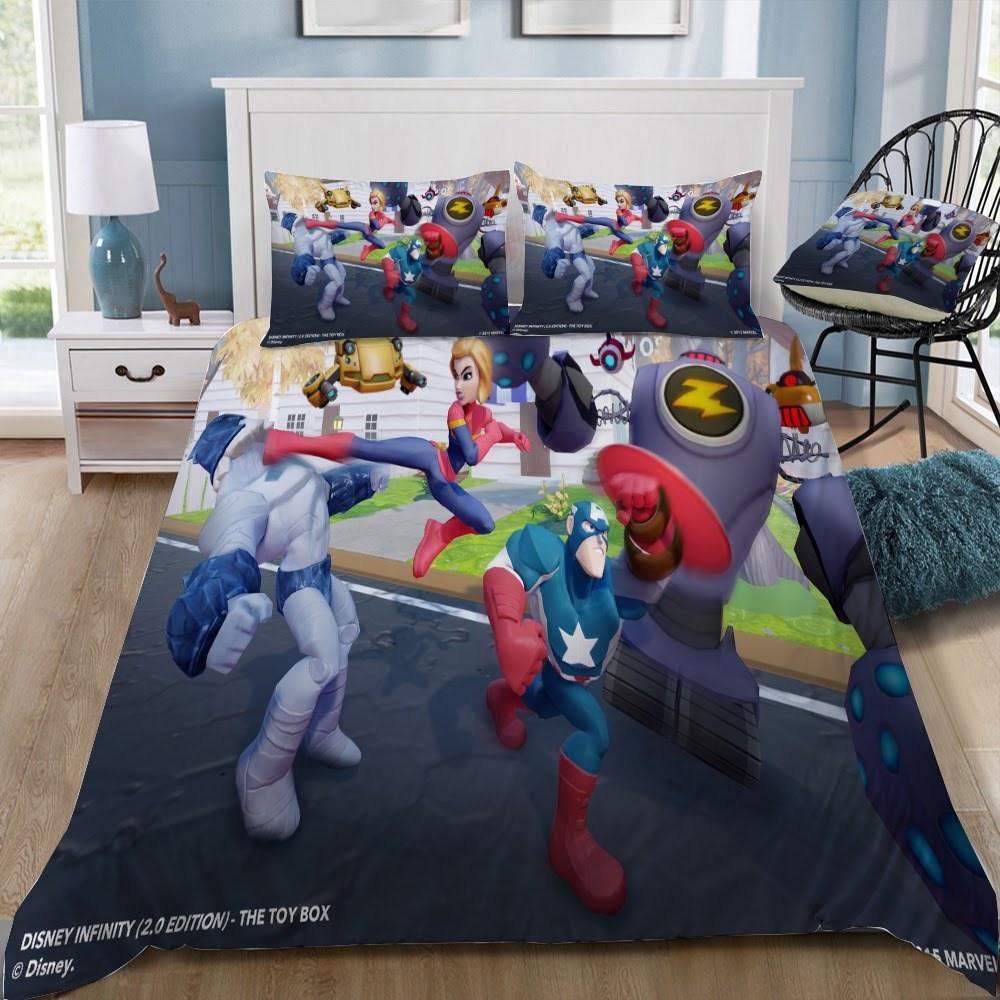 Disney Marvel 3D Customized Duvet Cover Bedding Set