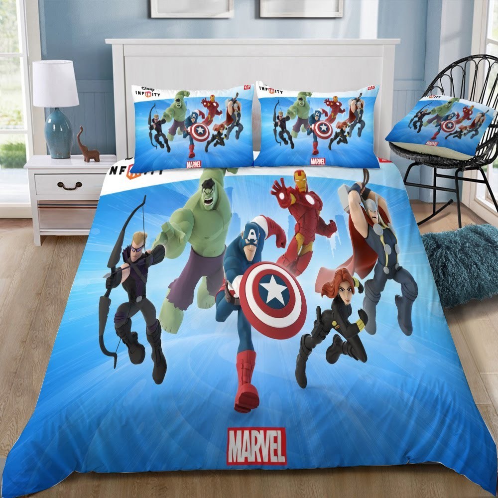 Disney Marvel 3D Customized Duvet Cover Bedding Set