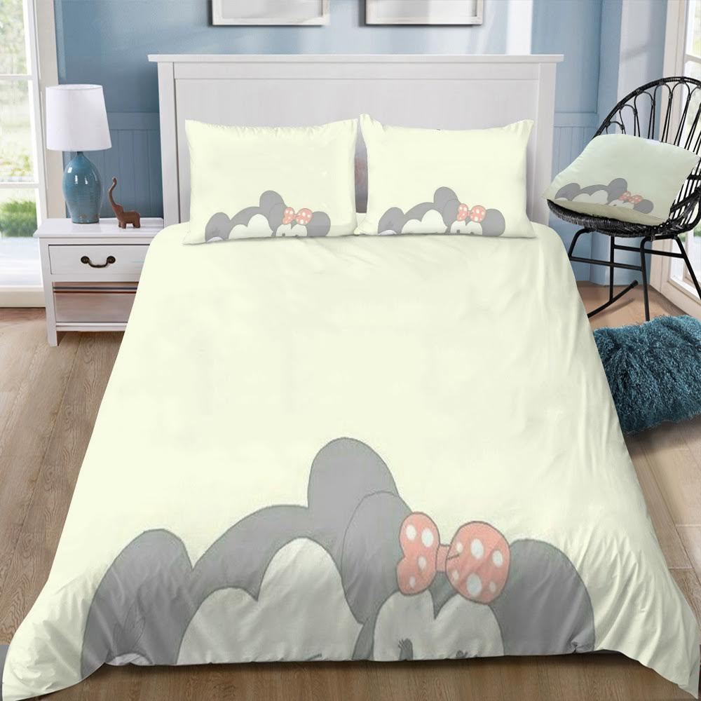 Disney Mickey And Minnie 3D Customized Duvet Cover Bedding Set