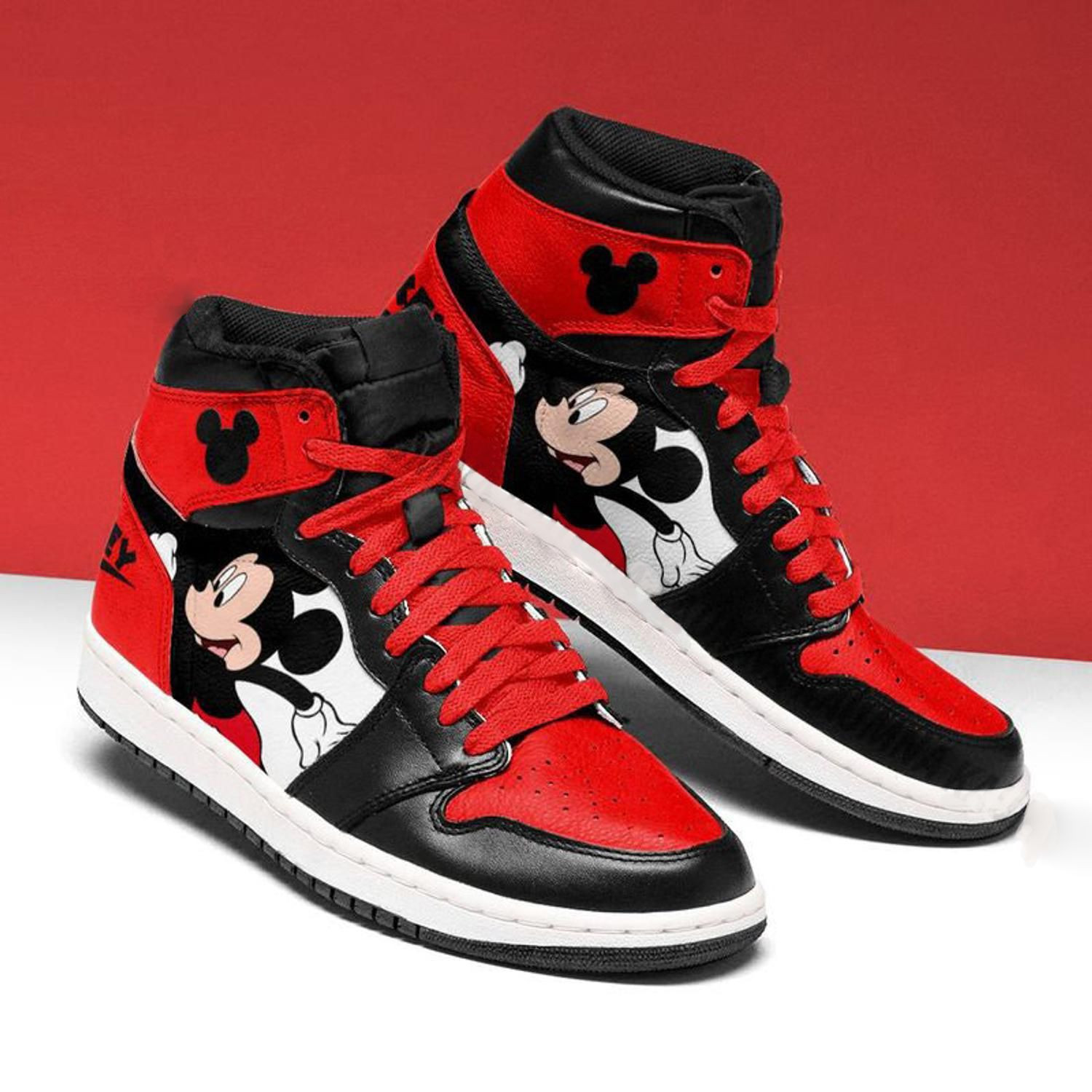 Disney Mickey Mouse 2 High Top Air Jordan Sneaker, Air Jordan Hightop