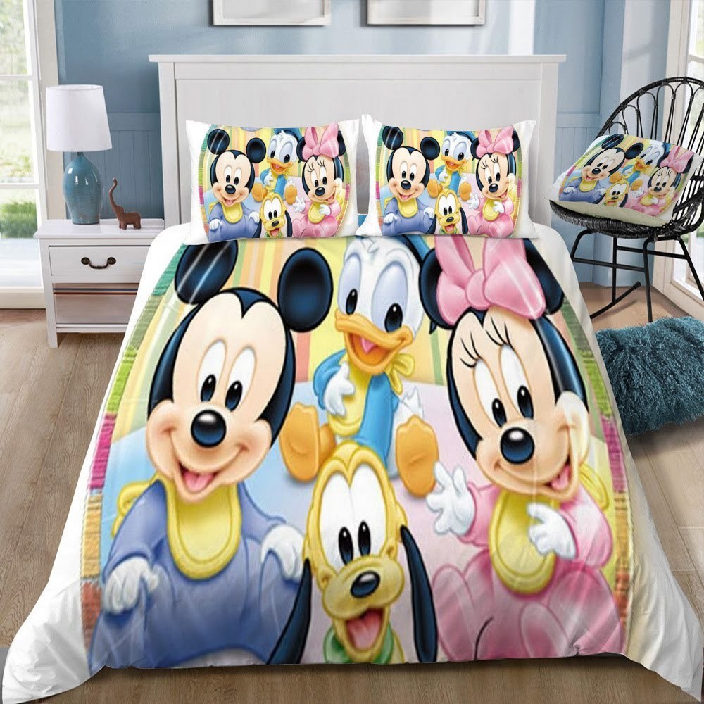 Disney Mickey Mouse 3D Customized Duvet Cover Bedding Set