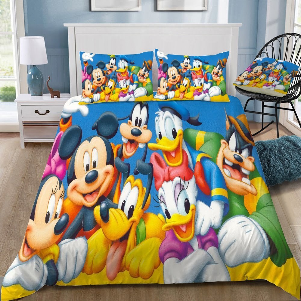 Disney Mickey Mouse 3D Customized Duvet Cover Bedding Set