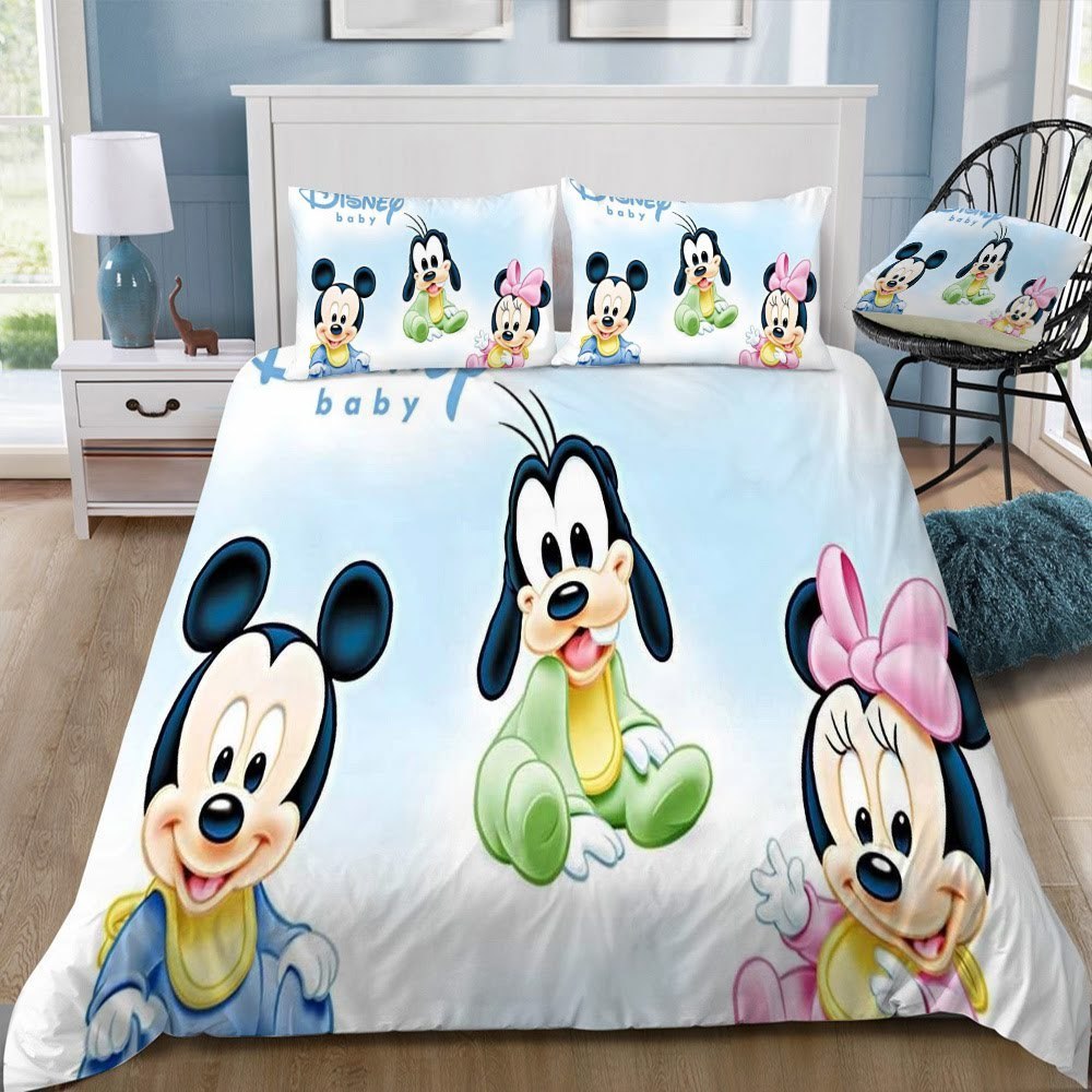 Disney Mickey Mouse 3D Customized Duvet Cover Bedding Set