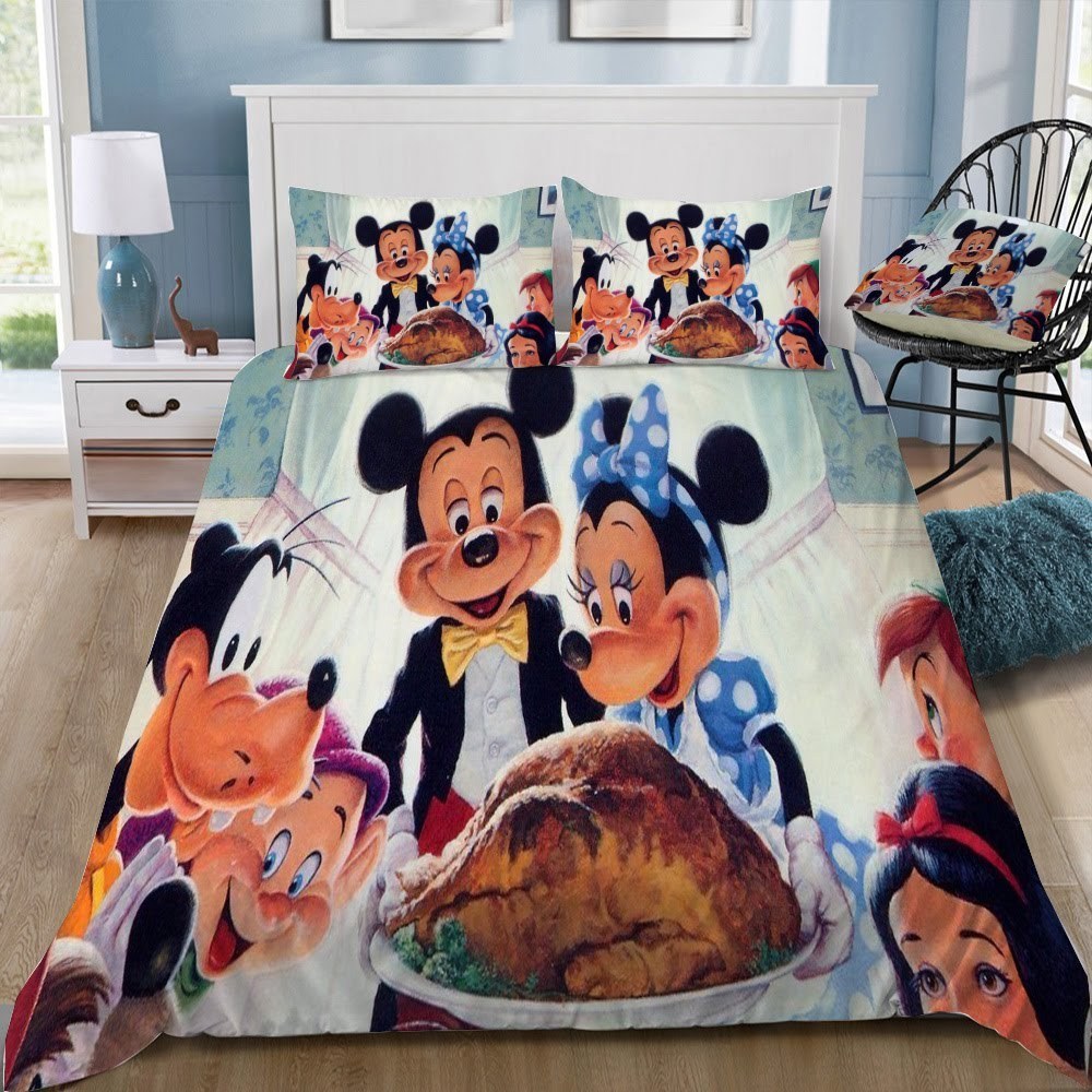 Disney Mickey Mouse 3D Customized Duvet Cover Bedding Set