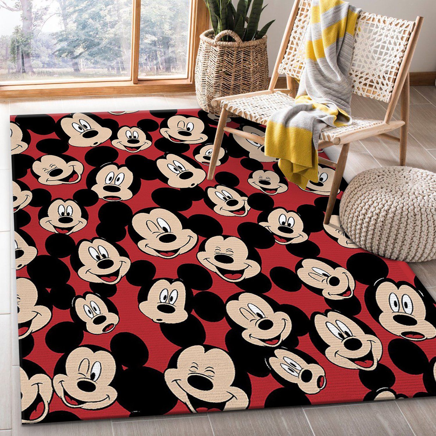 Disney Mickey Mouse Rectangle Rug – Custom Size And Printing