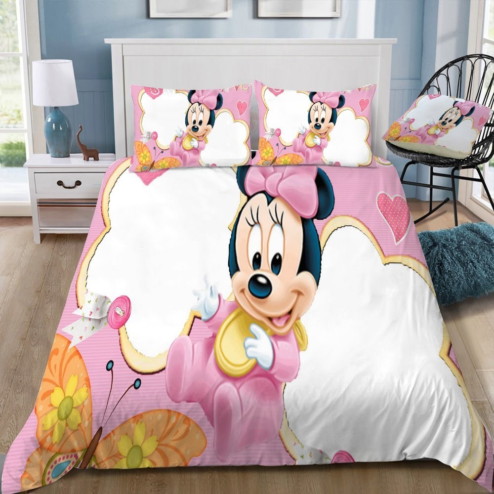 Disney Minnie 3D Customized Duvet Cover Bedding Set