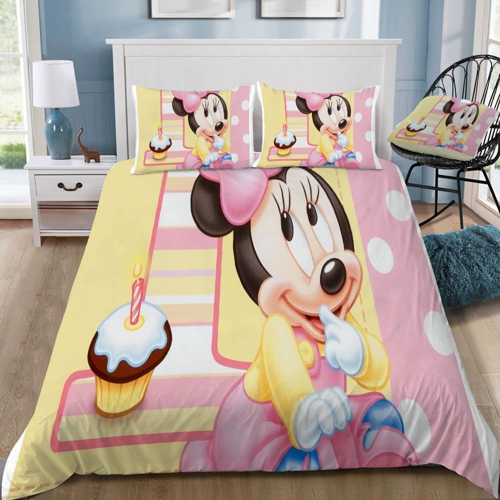 Disney Minnie 3D Customized Duvet Cover Bedding Set