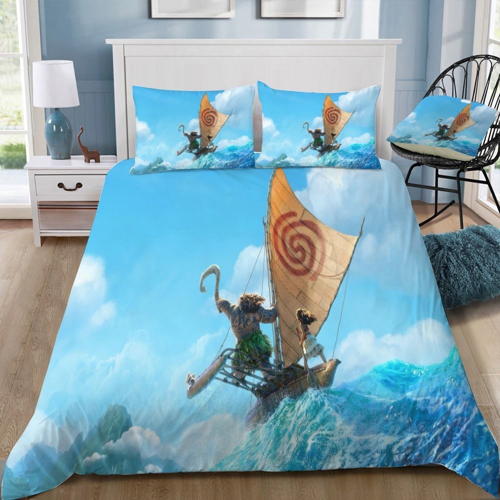 Disney Moana 10 3D Customized Duvet Cover Bedding Set