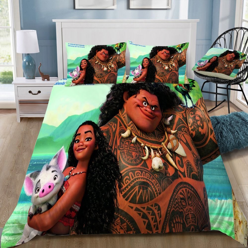 Disney Moana 2 3D Customized Duvet Cover Bedding Set