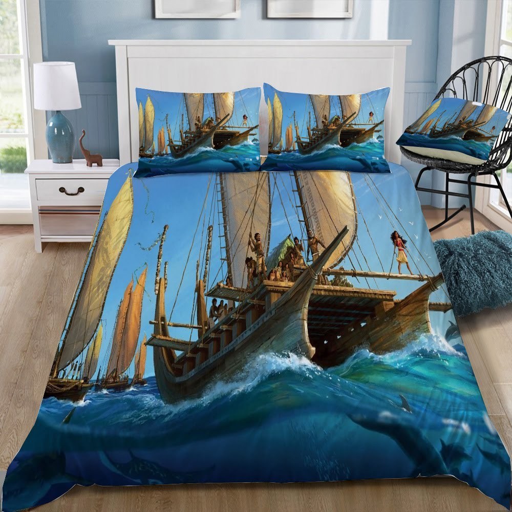 Disney Moana 39 3D Customized Duvet Cover Bedding Set
