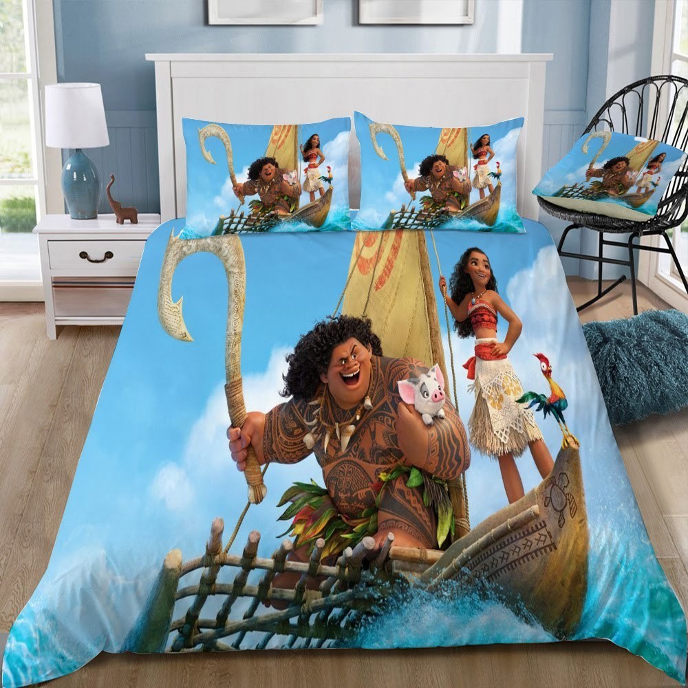 Disney Moana 3D Customized Duvet Cover Bedding Set