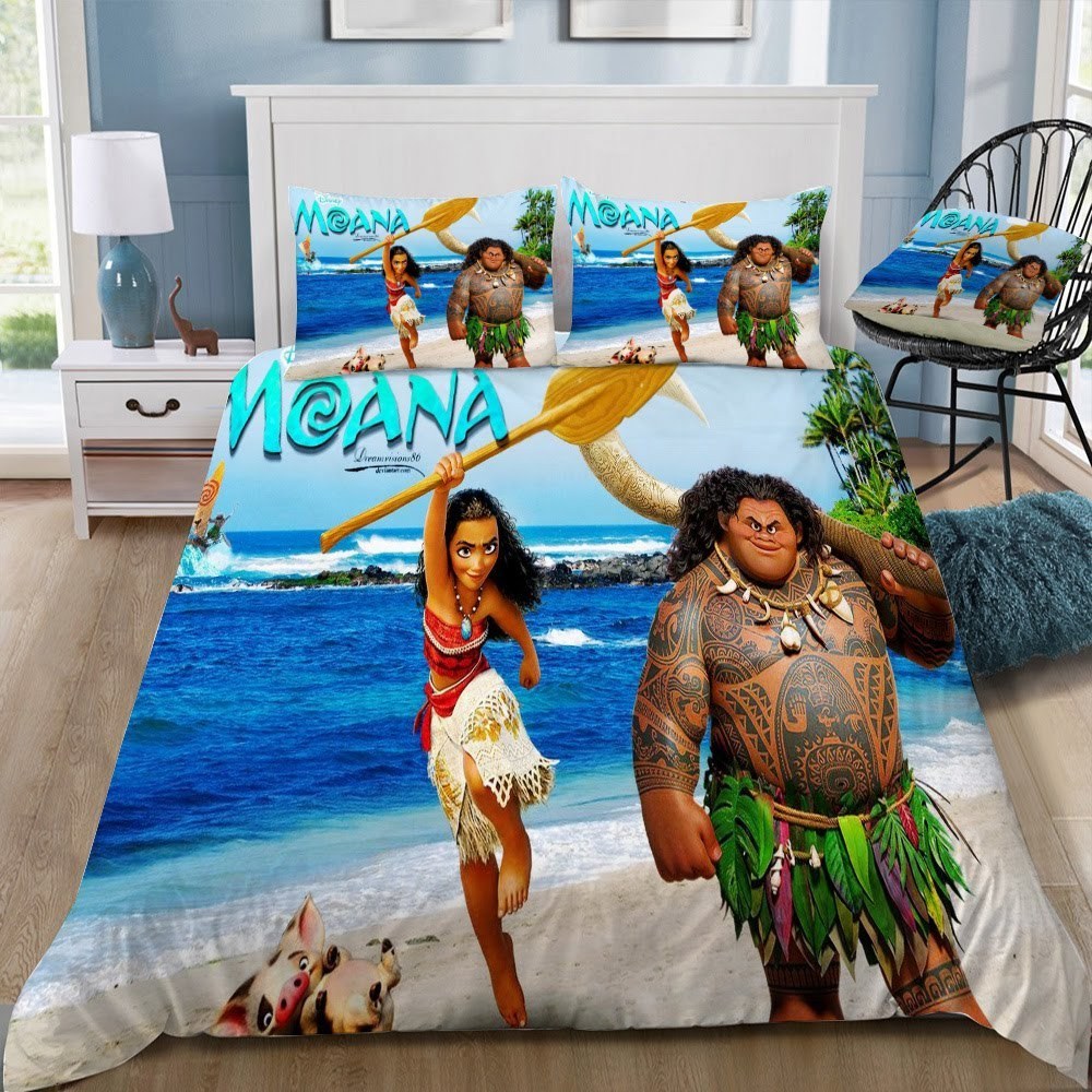 Disney Moana 3D Customized Duvet Cover Bedding Set