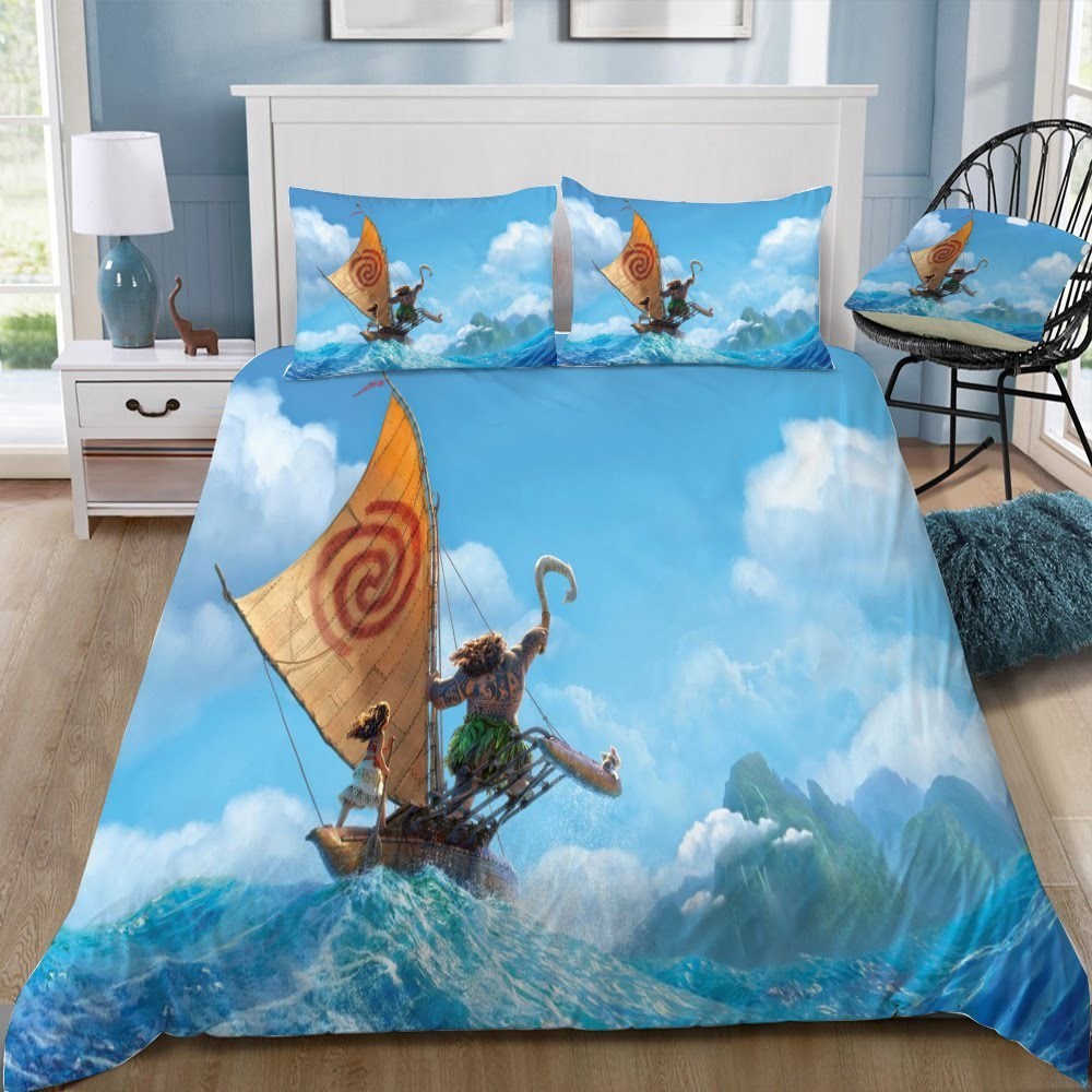 Disney Moana 3D Customized Duvet Cover Bedding Set