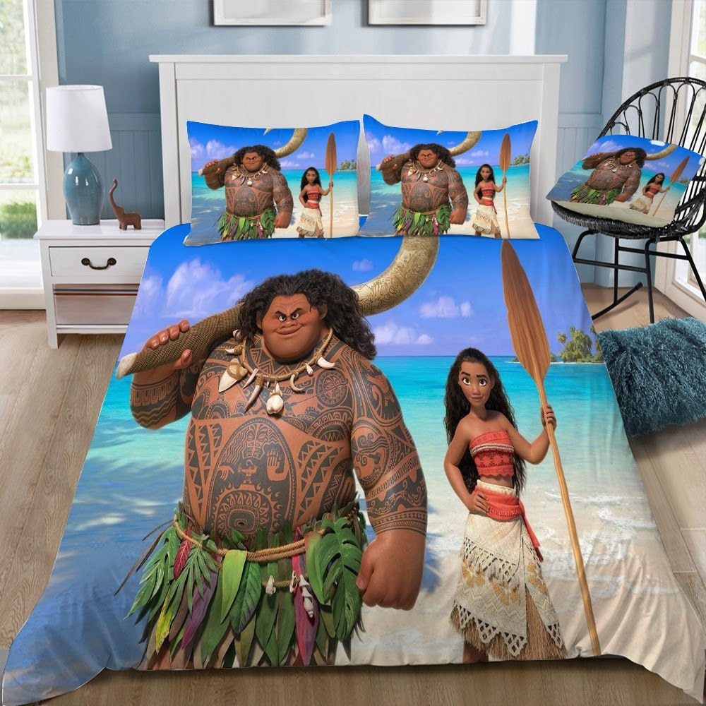 Disney Moana 3D Customized Duvet Cover Bedding Set
