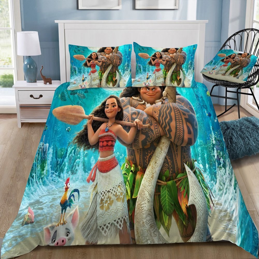 Disney Moana 51 3D Customized Duvet Cover Bedding Set