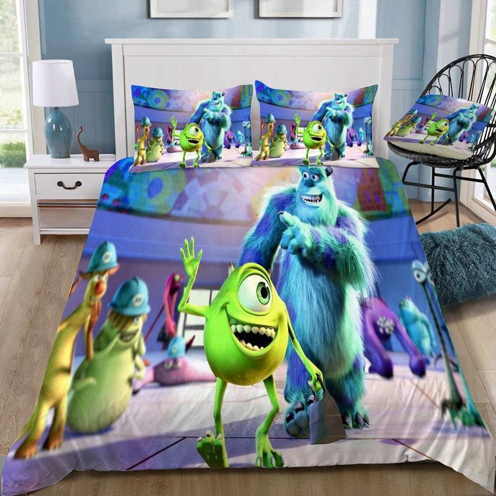 Disney Monsters University 3D Customized Duvet Cover Bedding Set