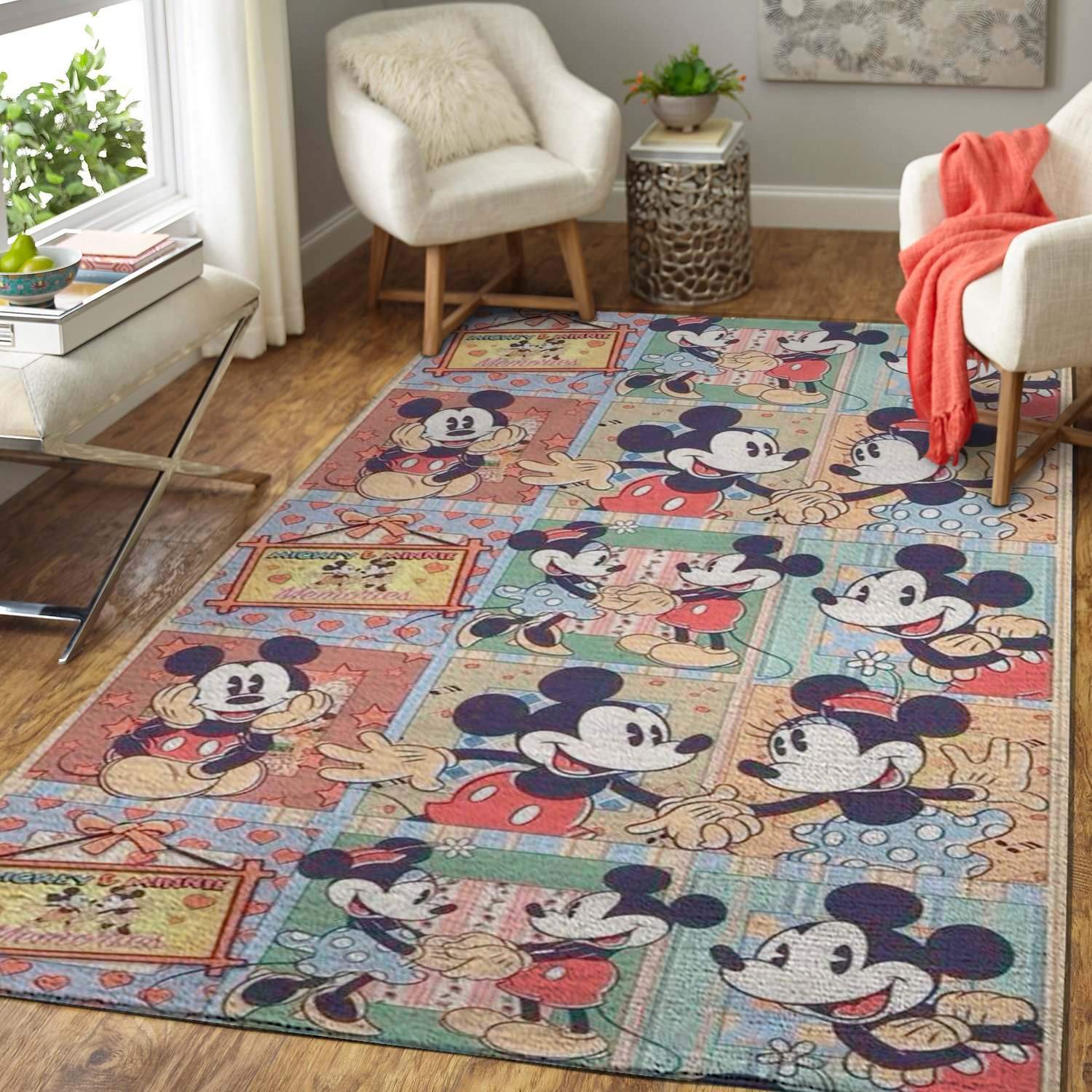 Disney Movie Character Mickey Mouse Area Limited Edition Rectangle Rug