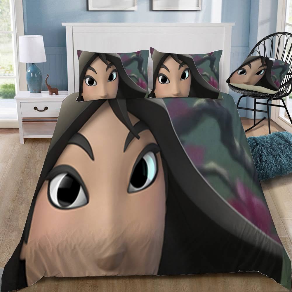 Disney Mulan 3D Customized Duvet Cover Bedding Set