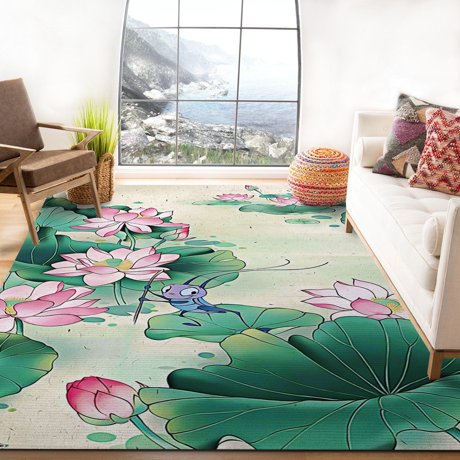 Disney Mulan Lily Rectangle Rug – Custom Size And Printing