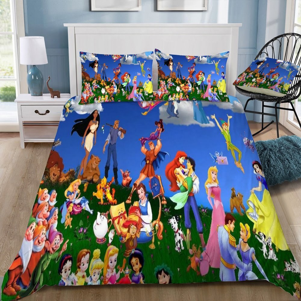 Disney Princess 11 3D Customized Duvet Cover Bedding Set