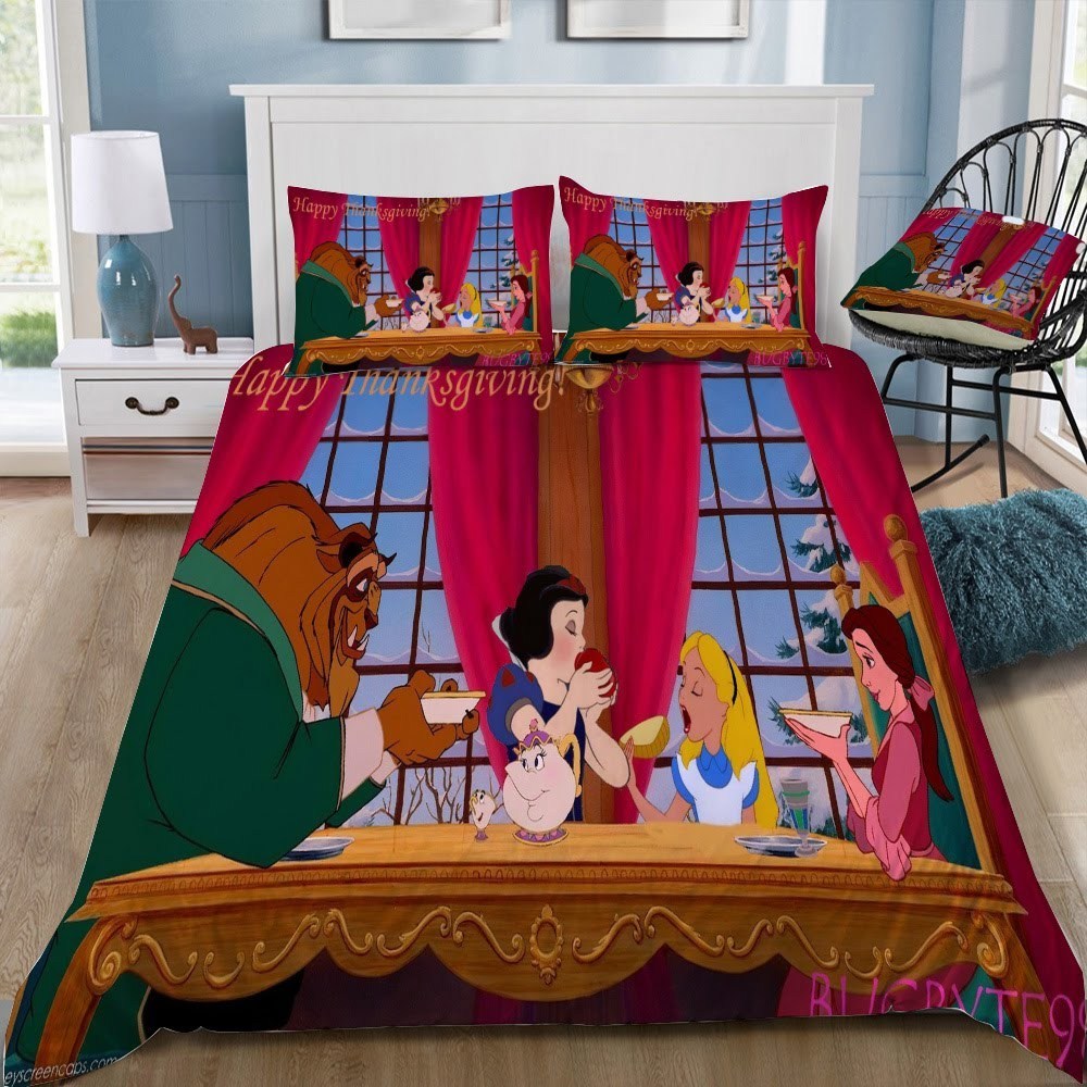 Disney Princess 15 3D Customized Duvet Cover Bedding Set