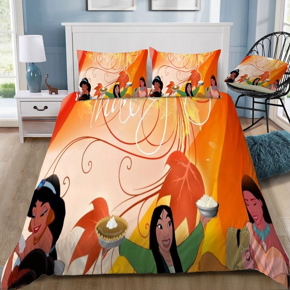 Disney Princess 17 3D Customized Duvet Cover Bedding Set