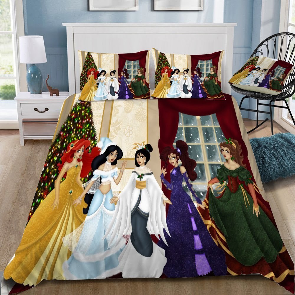 Disney Princess 18 3D Customized Duvet Cover Bedding Set
