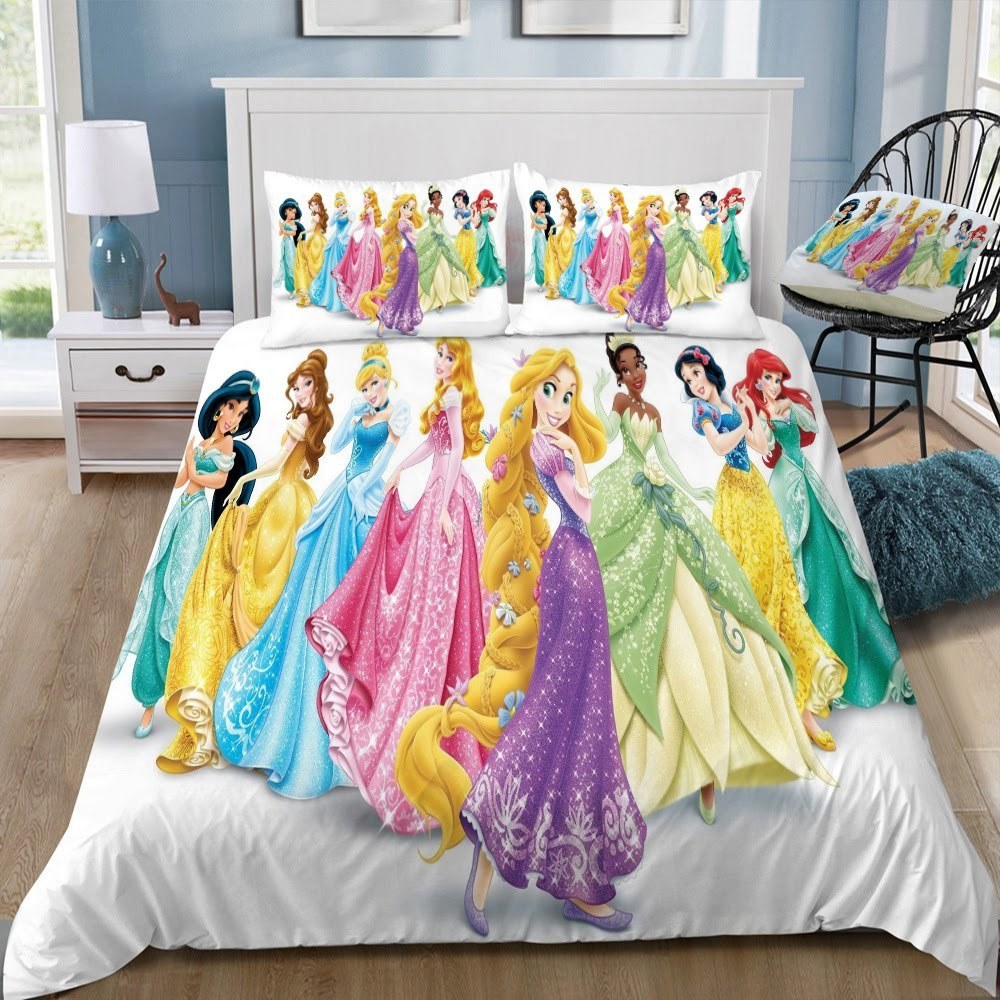 Disney Princess 31 3D Customized Duvet Cover Bedding Set
