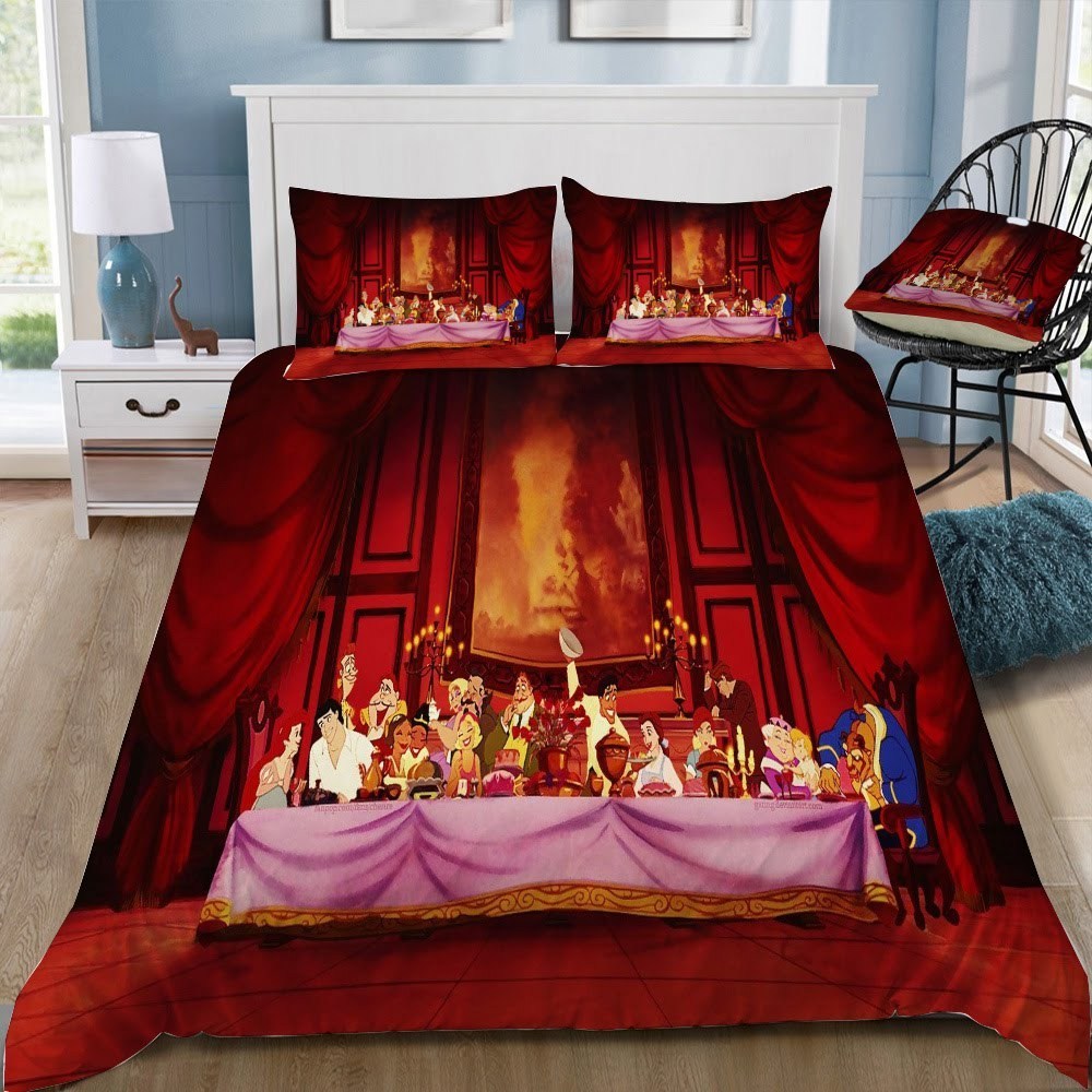 Disney Princess 3D Customized Duvet Cover Bedding Set