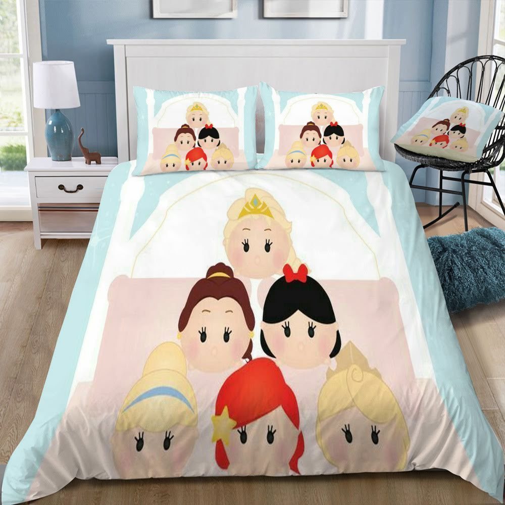 Disney Princess 55 3D Customized Duvet Cover Bedding Set