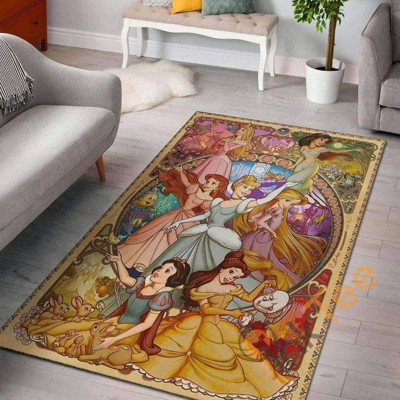 Disney Princess Children Room Decoration Gift Living Lover Movies Rectangle Rug