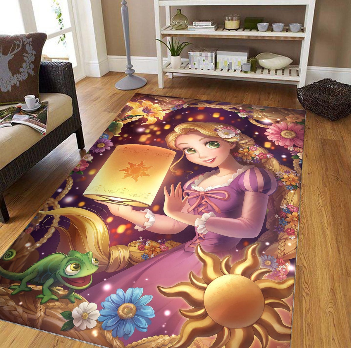 Disney Rapunzel Princess Love Decorative Floor Rectangle Rug