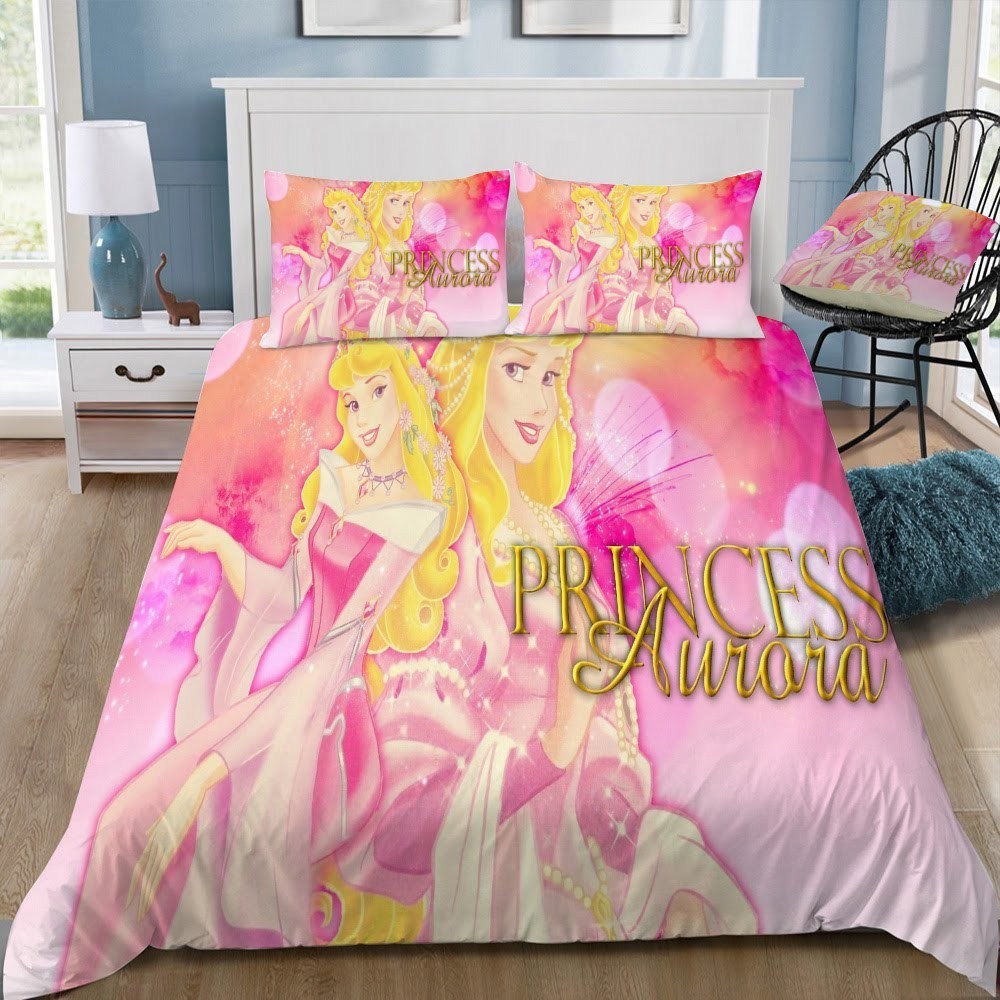 Disney Sleeping Beauty 3D Customized Duvet Cover Bedding Set