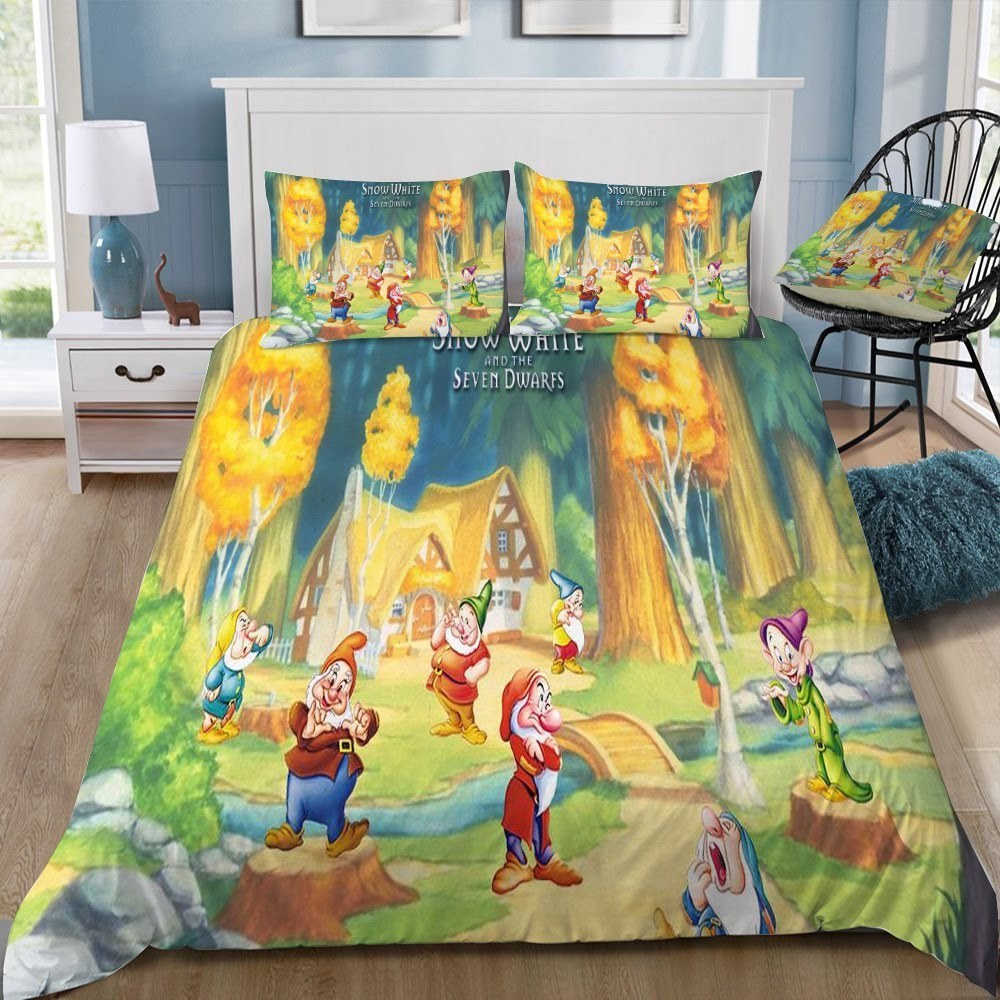 Disney Snow White 19 3D Customized Duvet Cover Bedding Set