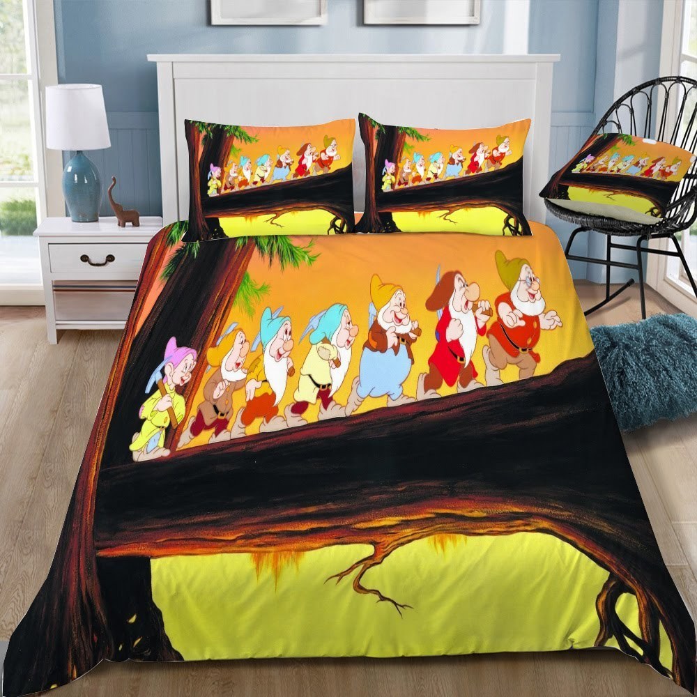 Disney Snow White 23 3D Customized Duvet Cover Bedding Set