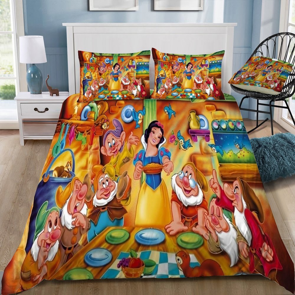 Disney Snow White 30 3D Customized Duvet Cover Bedding Set