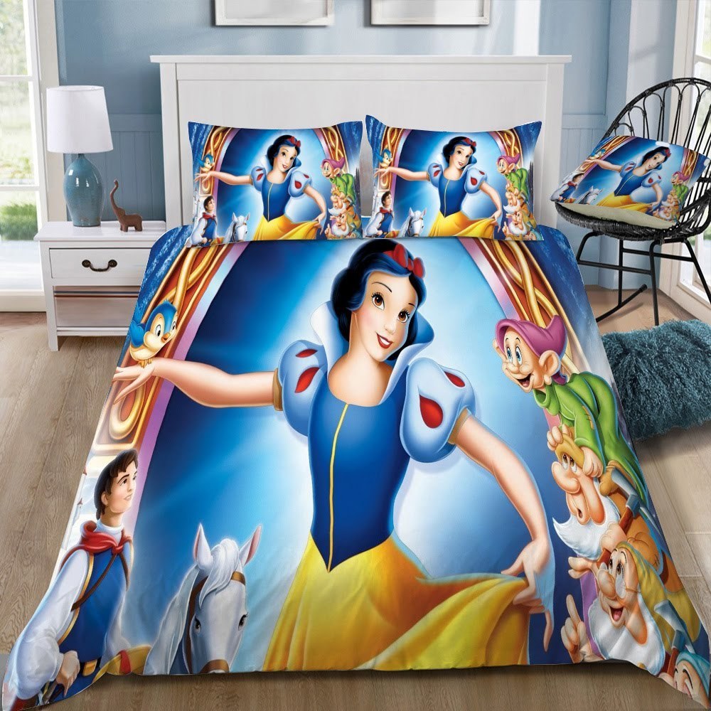 Disney Snow White 35 3D Customized Duvet Cover Bedding Set