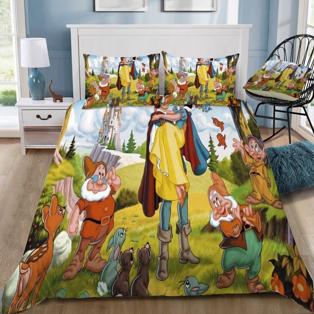 Disney Snow White 3D Customized Duvet Cover Bedding Set