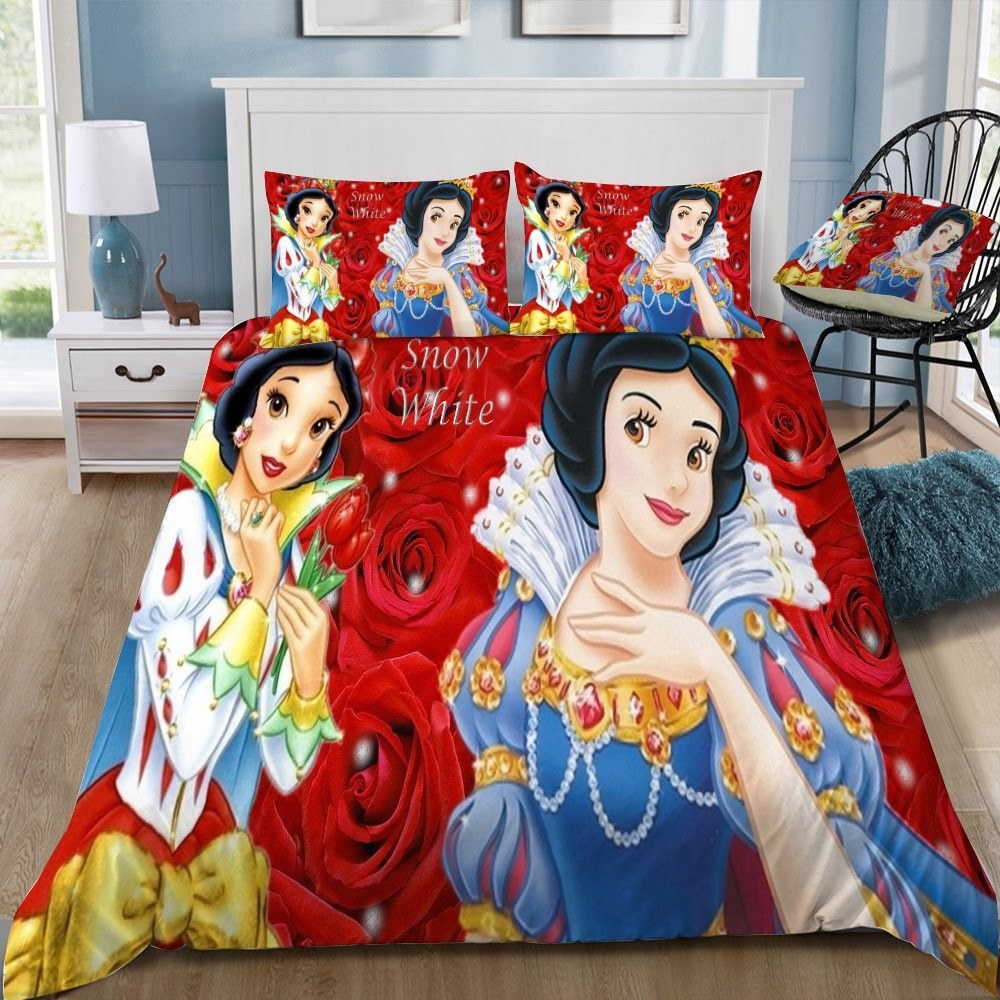 Disney Snow White 3D Customized Duvet Cover Bedding Set