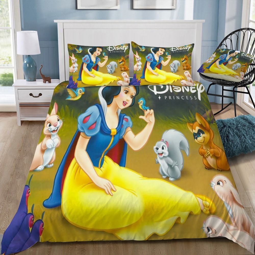 Disney Snow White 3D Customized Duvet Cover Bedding Set