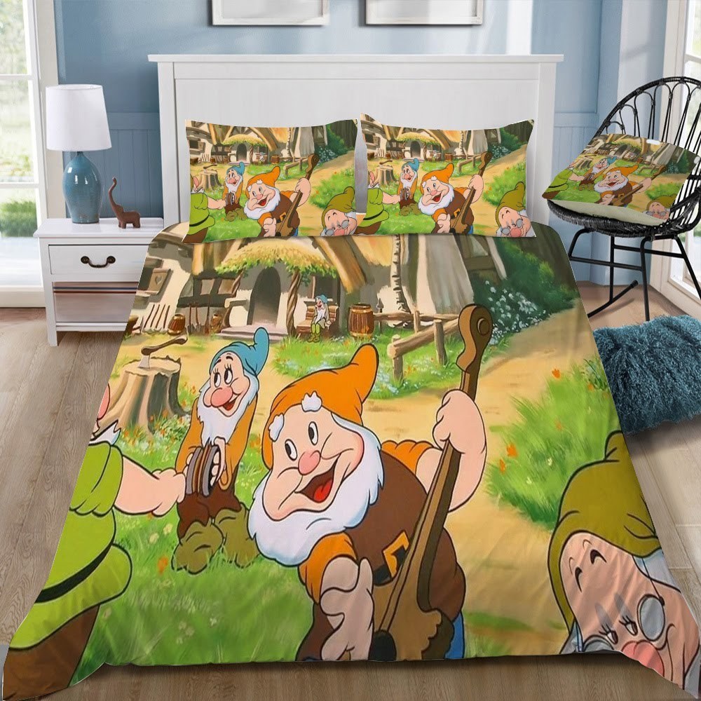 Disney Snow White 3D Customized Duvet Cover Bedding Set