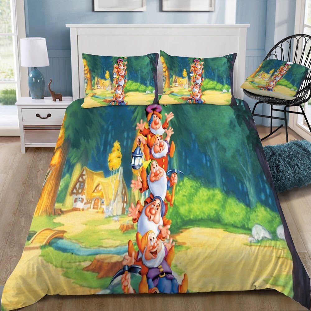Disney Snow White 3D Customized Duvet Cover Bedding Set