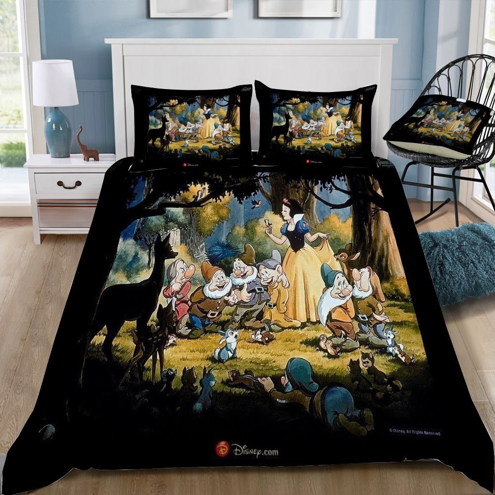 Disney Snow White 55 3D Customized Duvet Cover Bedding Set