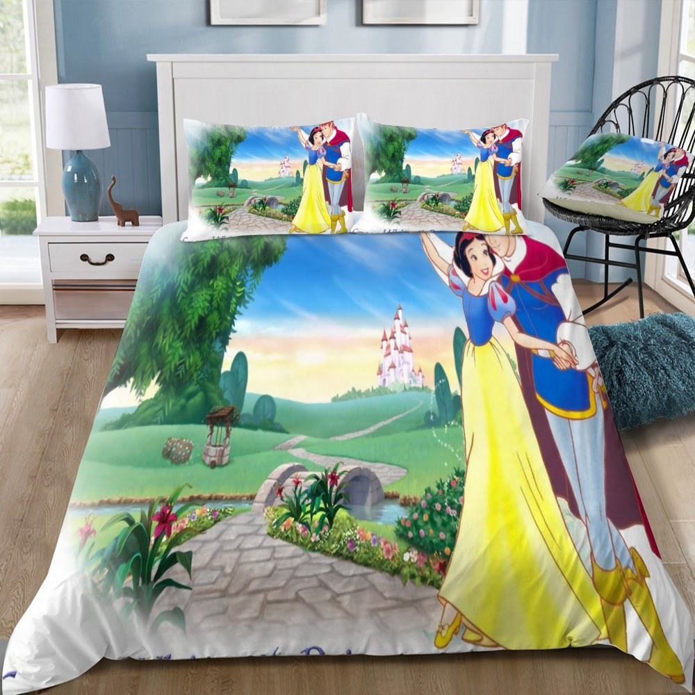 Disney Snow White 5 3D Customized Duvet Cover Bedding Set