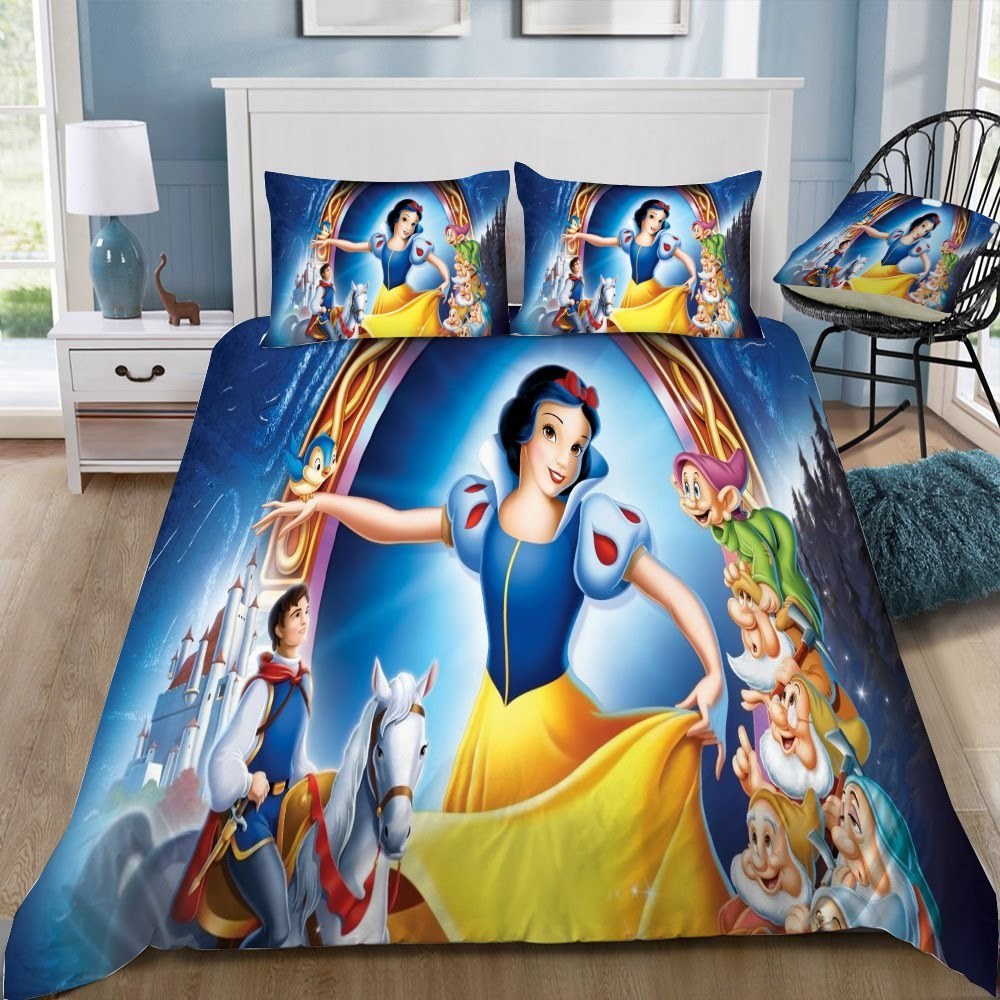 Disney Snow White 60 3D Customized Duvet Cover Bedding Set